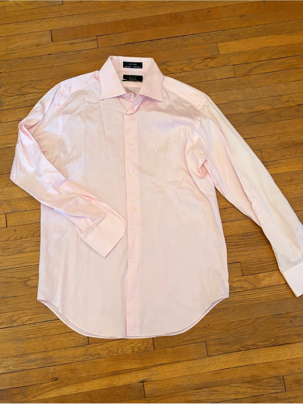 Saks Fifth Avenue Black Label Light Pink Dress Shirt - Spread Collar